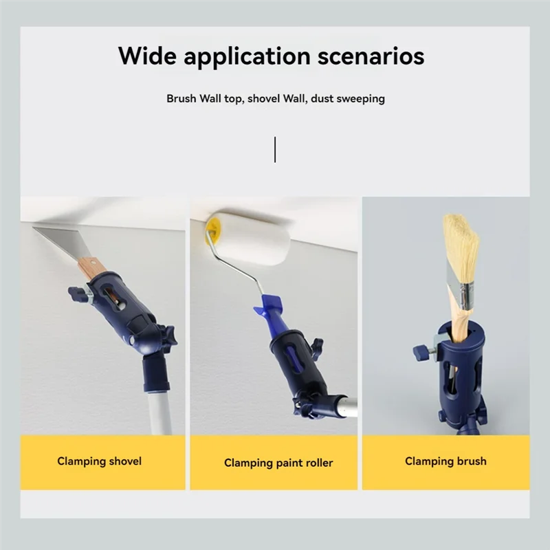 

AB47-2PCS Многоугольный удлинитель кисти для краски, удлинитель, держатель для кисти для краски, для легко достижения потолков, стен