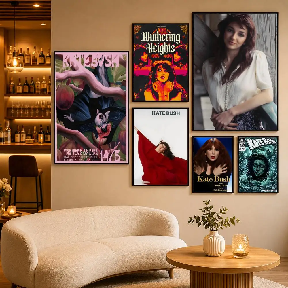 Póster decorativo con diseño de música K-Kate B-Bush, póster decorativo elegante para el hogar, Bar, dormitorio, oficina, decoración artística