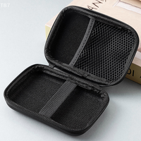 EVA Material Zipper Pouch HDD SSD USB Cable Storage Bag for 2.5 Hard Drive Power Bank Charger