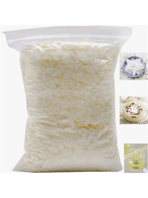 500g/200g Czysty wosk sojowy Materiał parafinowy Wstępnie wosk sojowy Pigmenty rdzeniowe Naturalne bloki wosku sojowego do domowych świec wysokiej jakości