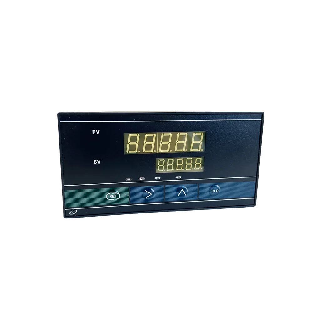 Load Cell Force Display Controller with PV/SV Dual 5-Digit LED, 5V Excitation, 2 SPDT Relay Outputs, AC90-260V  Dual Display