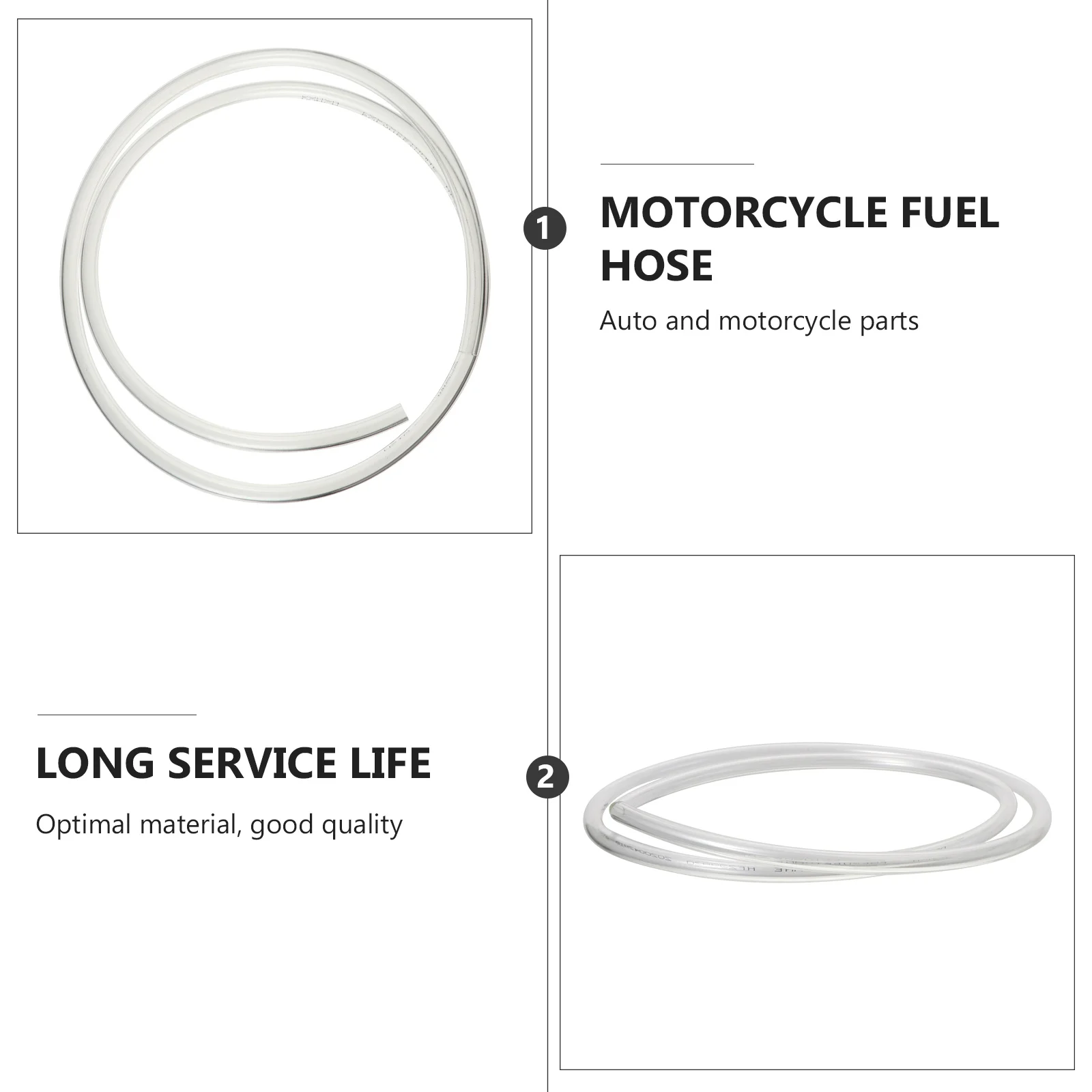 

3pcs Polyurethane Fuel Line Hose Oil Injection Tubing For Car Motorcycle Transparent Fuel Union Oil Tube Part Air Pipe Hose