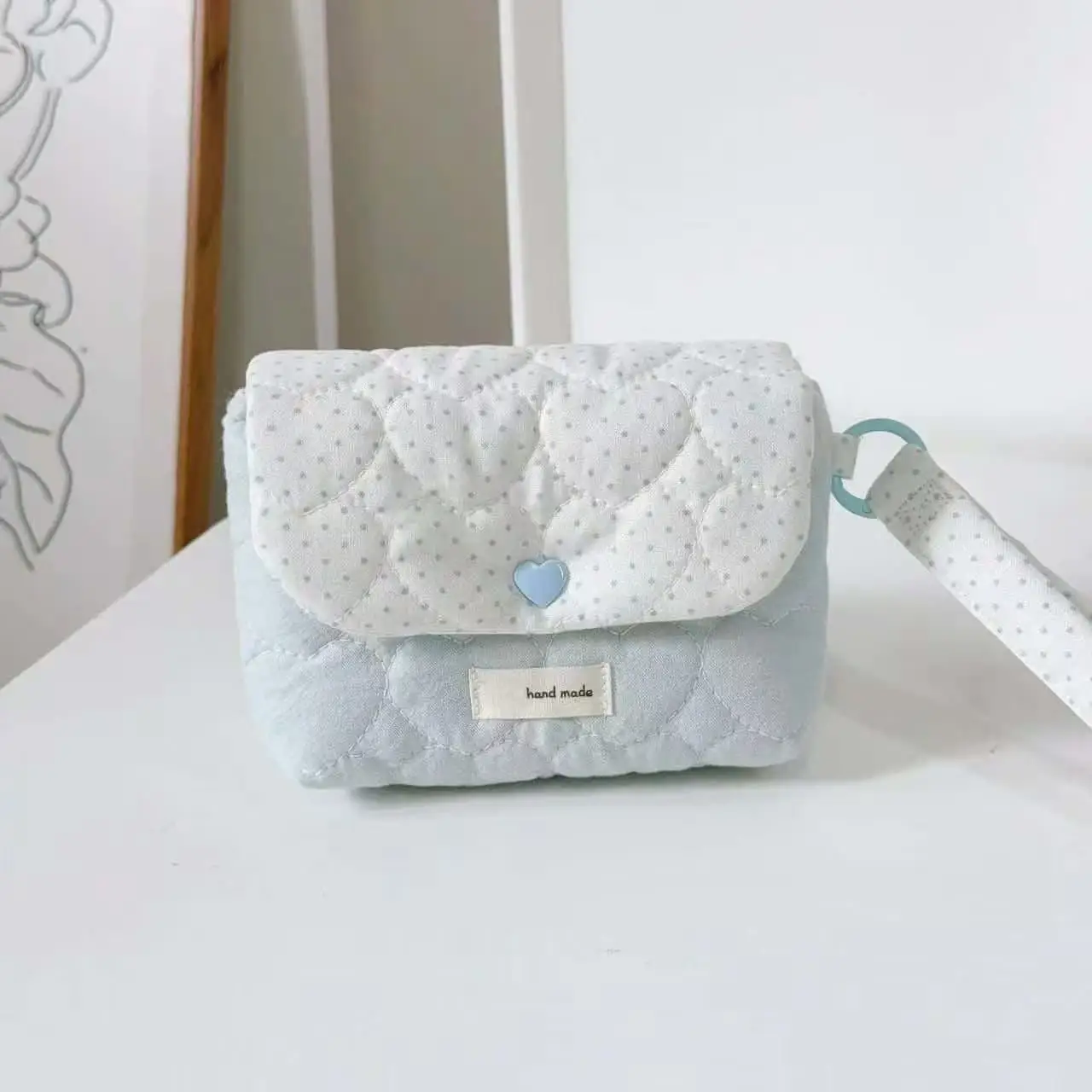 Ins Korean Pure Cotton Coin Purse Ccd Storage Bag Anti-fall and Anti-knock Portable Small and Cute Storage Bag Cute Gift 2026