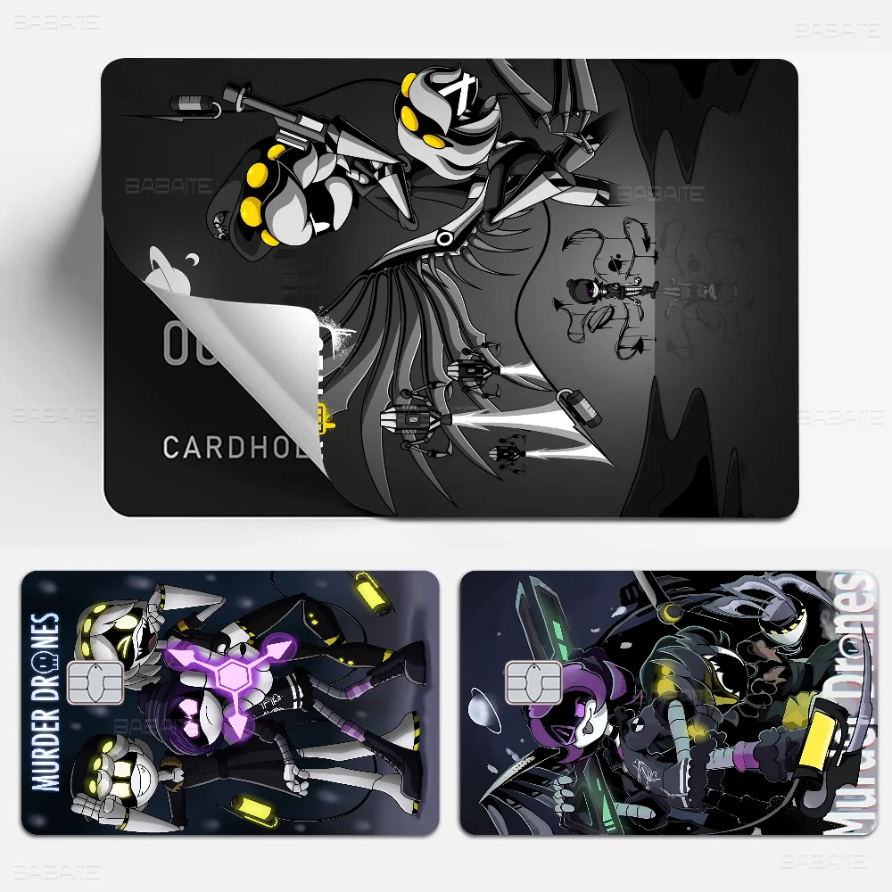 M-Murder D-Drones Whitepaper Anime Spend Or Save Funny Shell On Off Ultra Thin No Fade Sticker Skin Cover Film For Credit Card