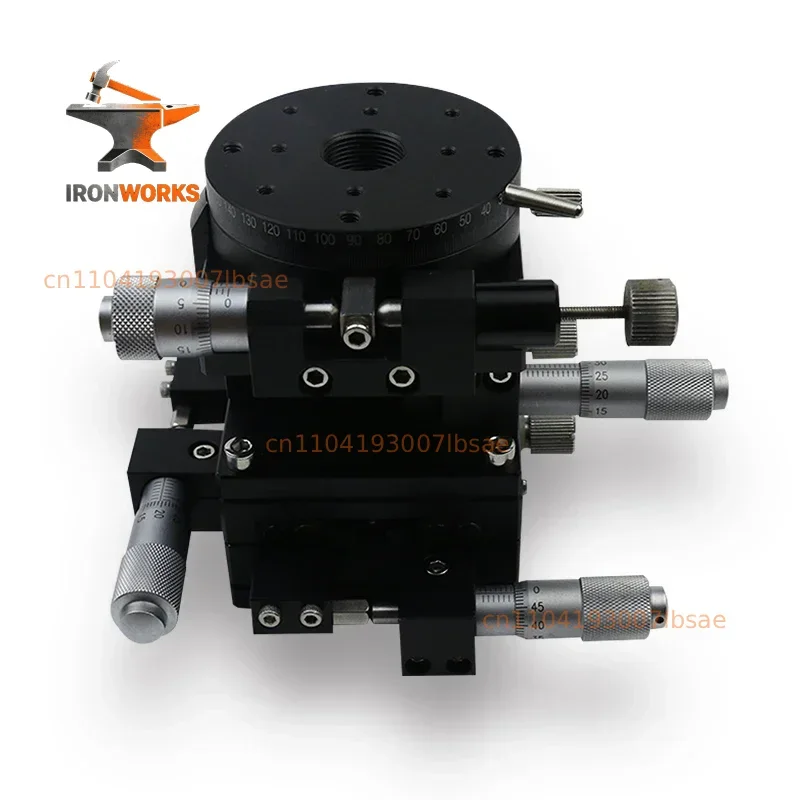 XYZRG60 multi-axis combination of four directions Rotary stage Manual fine-tuning guide slide table LTP60-L-2 Load: 29.4N (3kgf)