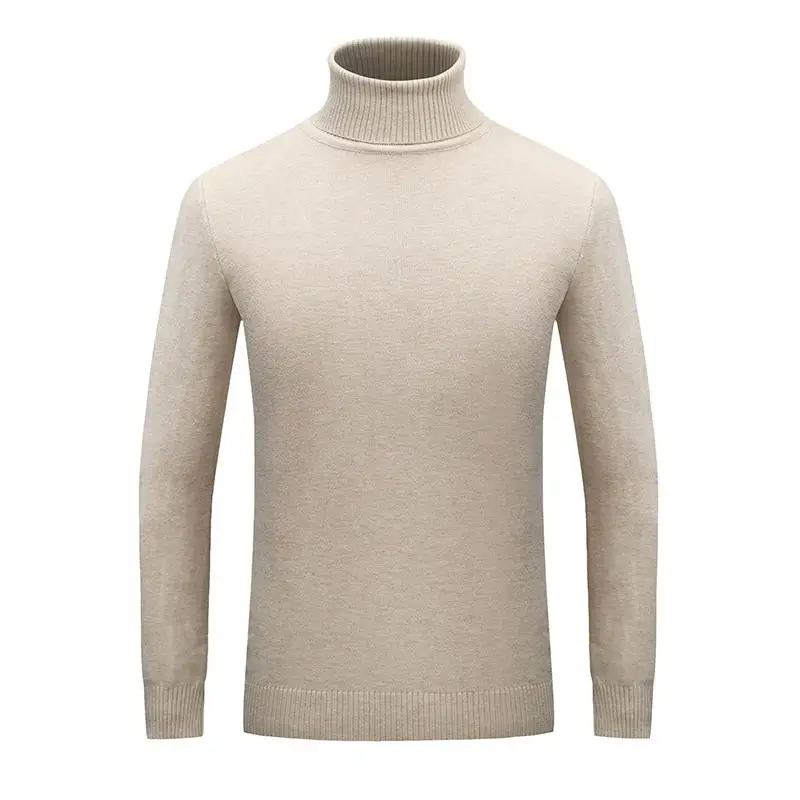 

Men's Long Sve Turtlene Sweater Design Casual Knitted Top High Collar Faionable Spring Autumn Wearable Deformable