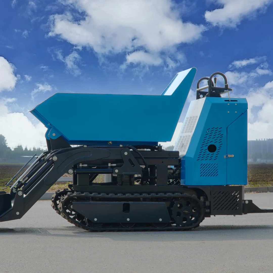 قلابة صغيرة 800 كجم 500 كجم قلابة مجنزرة يدوية مجنزرة قلابة صغيرة زراعية ذاتية التحميل شاحنة هيدروليكية تخصيص