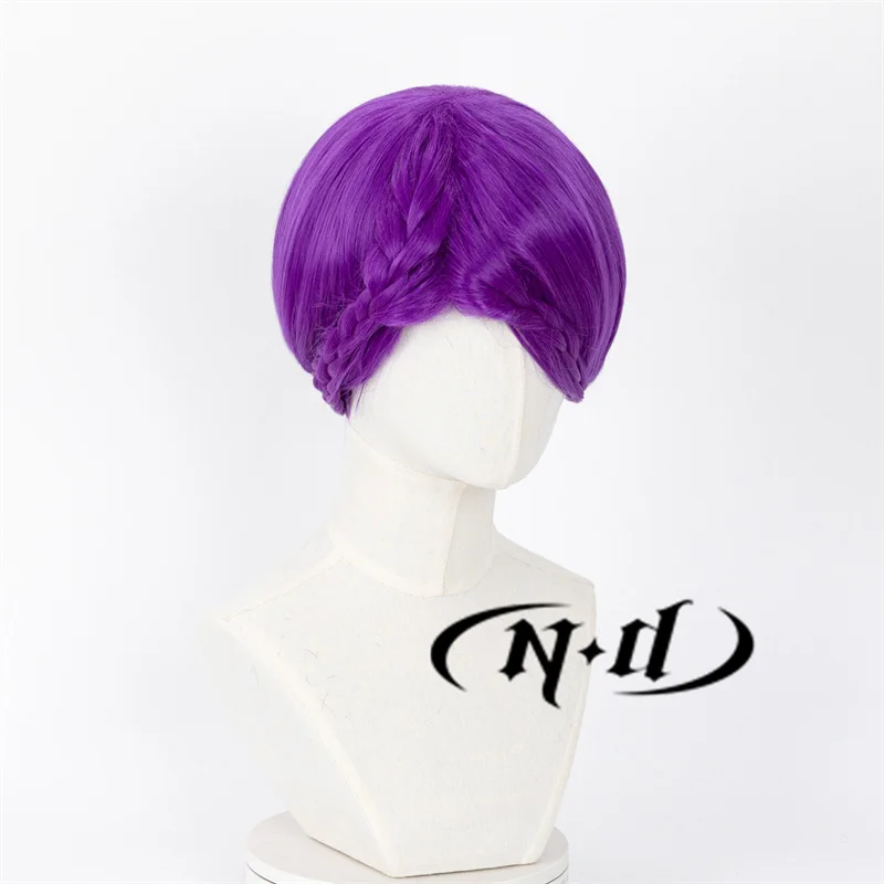 ND Houseki no Kuni Amethyst Cosplay Perücken Thirty Three 33, Anime Cos Lila Perücken für Kostüm-Mottoparty, hitzebeständiges Synthetik