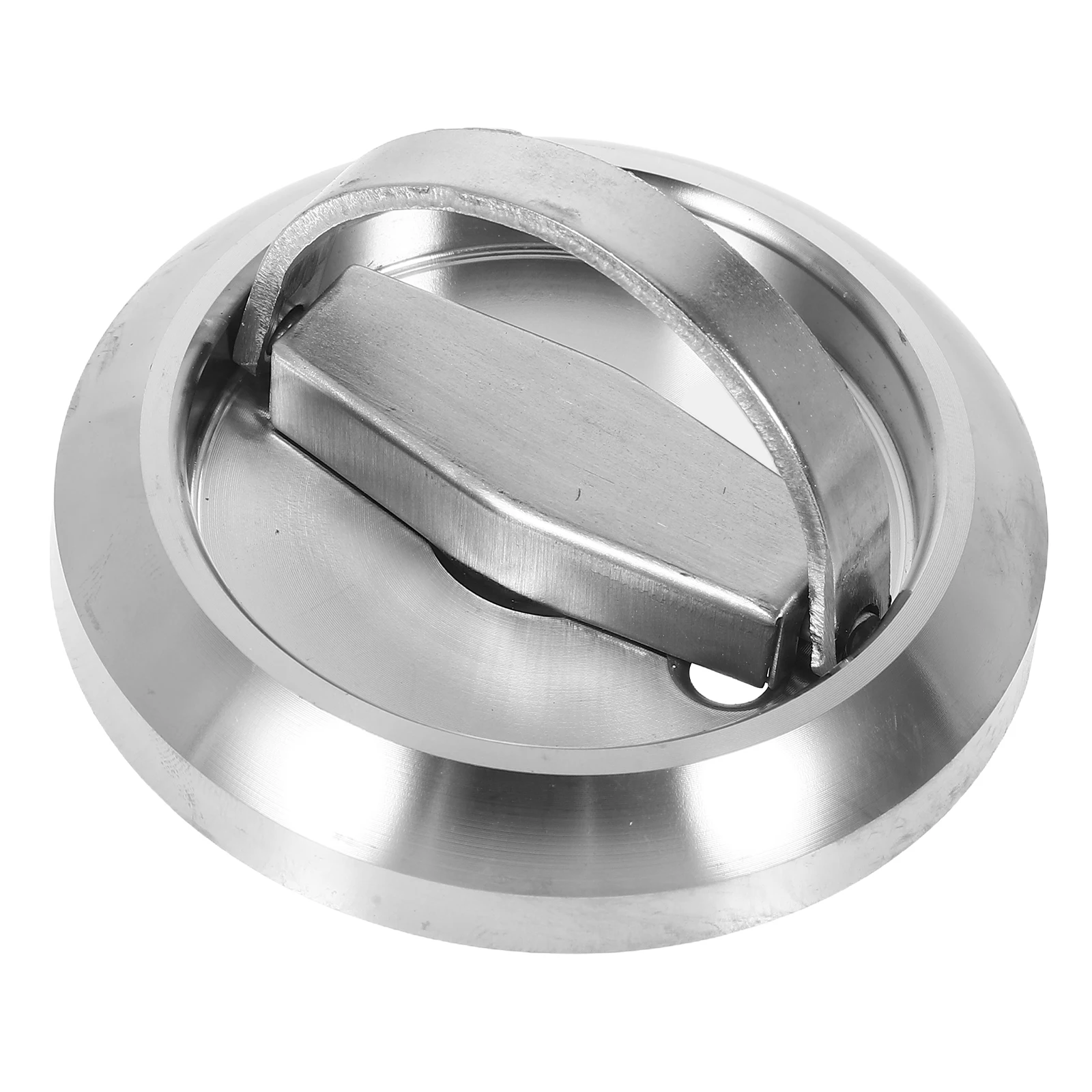

2Pcs Stainless Steel Hidden Recessed Door Handles Concealed Flush Ring for Sliding Barn Doors Cabinets Drawers