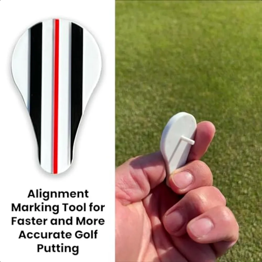 Golf Ball Marker Align Your Putts On The Green Putting Alignment Tool Redline Golf Ball Marker Tool Pn to Lower Your Putts