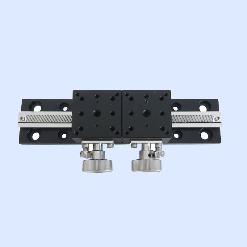 SD50401M Rack- und Ritzel-Umzugstisch, Doppelschieberplattform, manueller Übersetzungstisch, Dehntisch