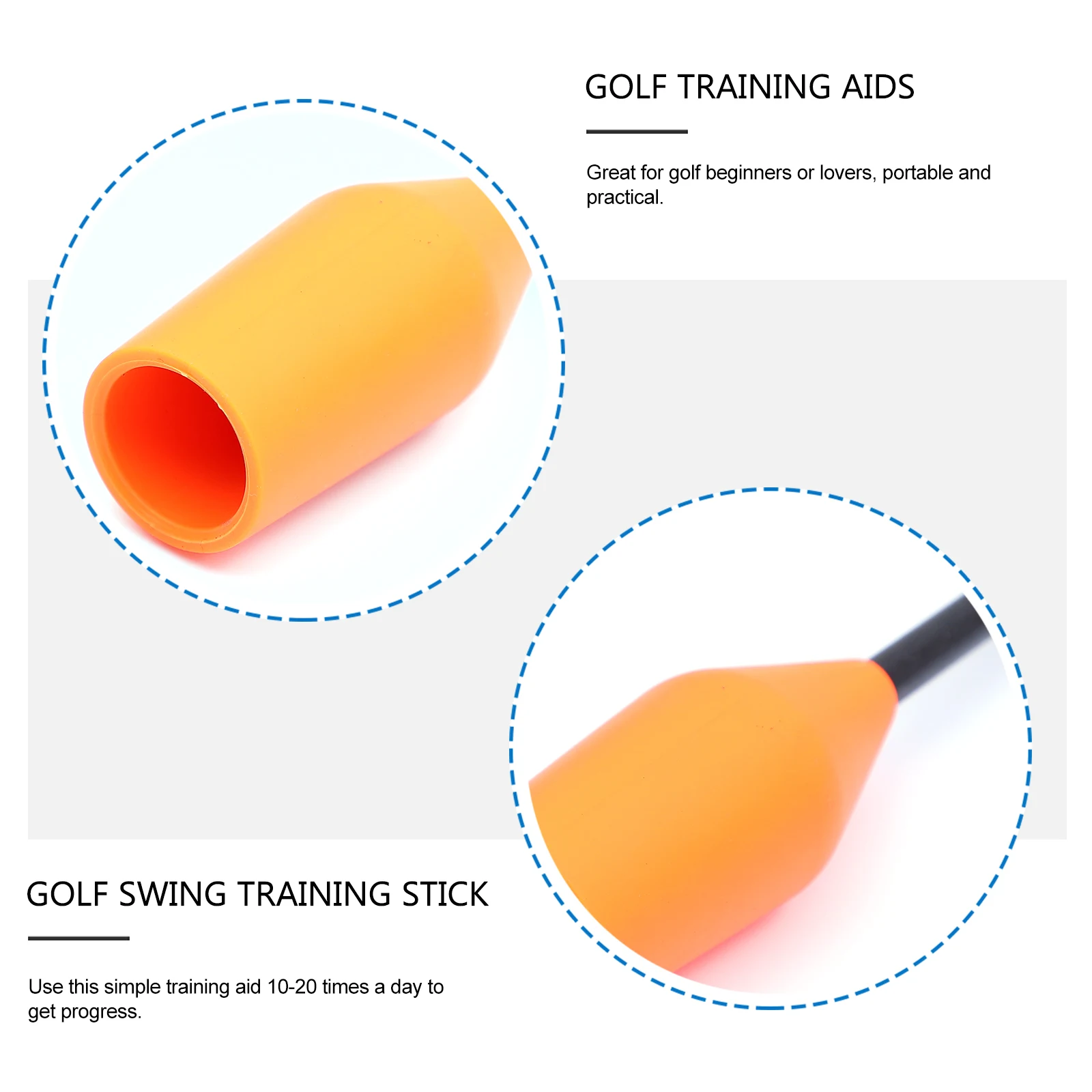 

Golf Swing Training Stick Adjustable Practice Device for Beginners Lightweight Plastic Material Durability Muscle Strength Aid