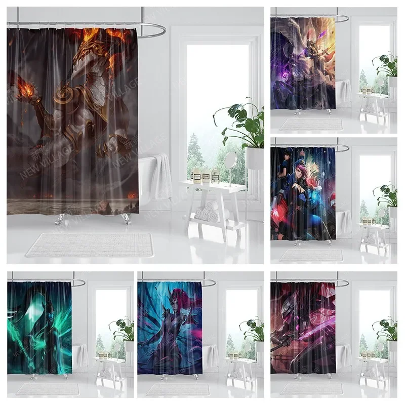 

Waterproof fabric shower curtain Bathroom curtain accessories 180x200 Bath curtain for shower 240*200 cartoon cute decor 240x200