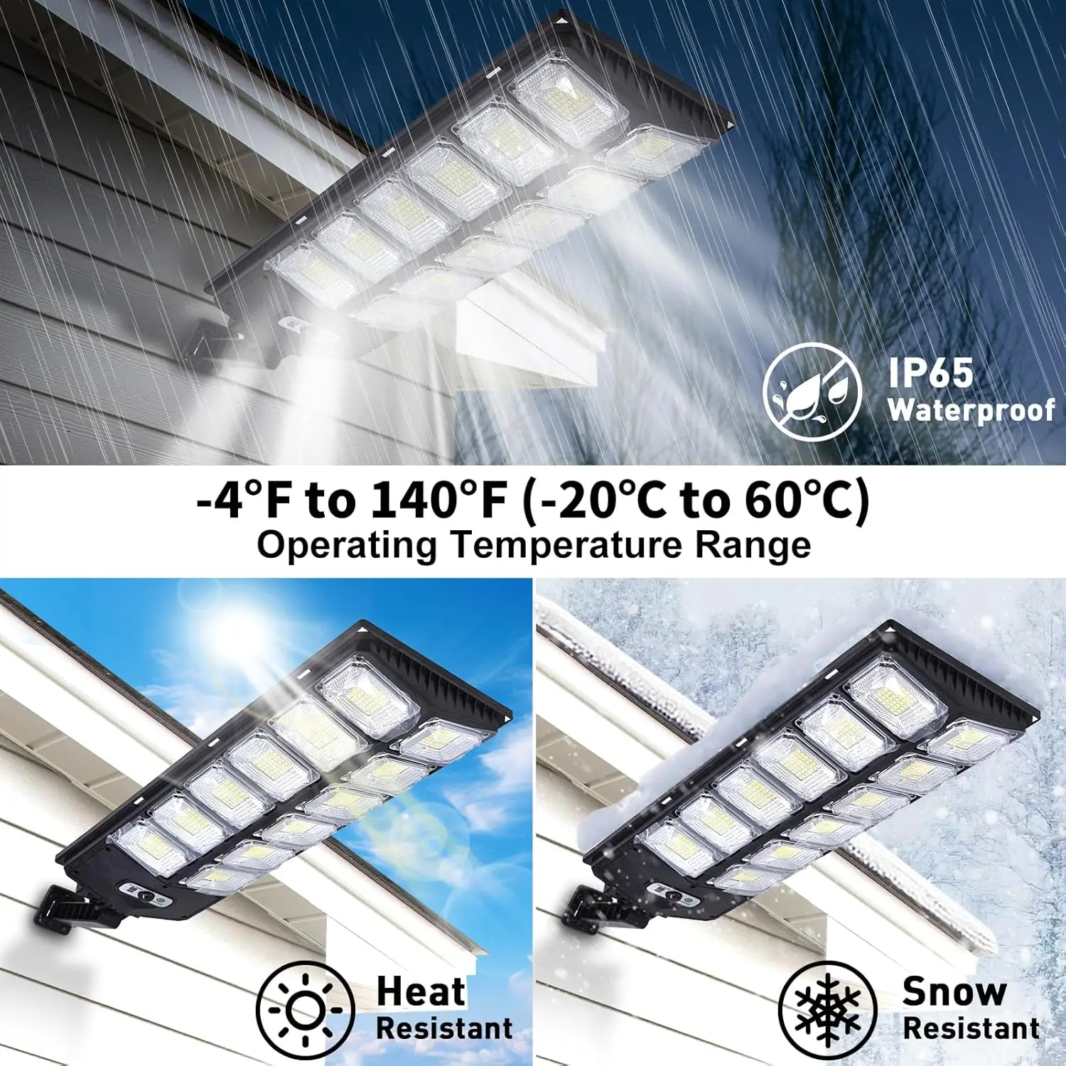 Outdoor Solar Street Light 504/336/240 LEDs High Power with Sensor Remote Control Wall Flood Light for Yard Garage Garden