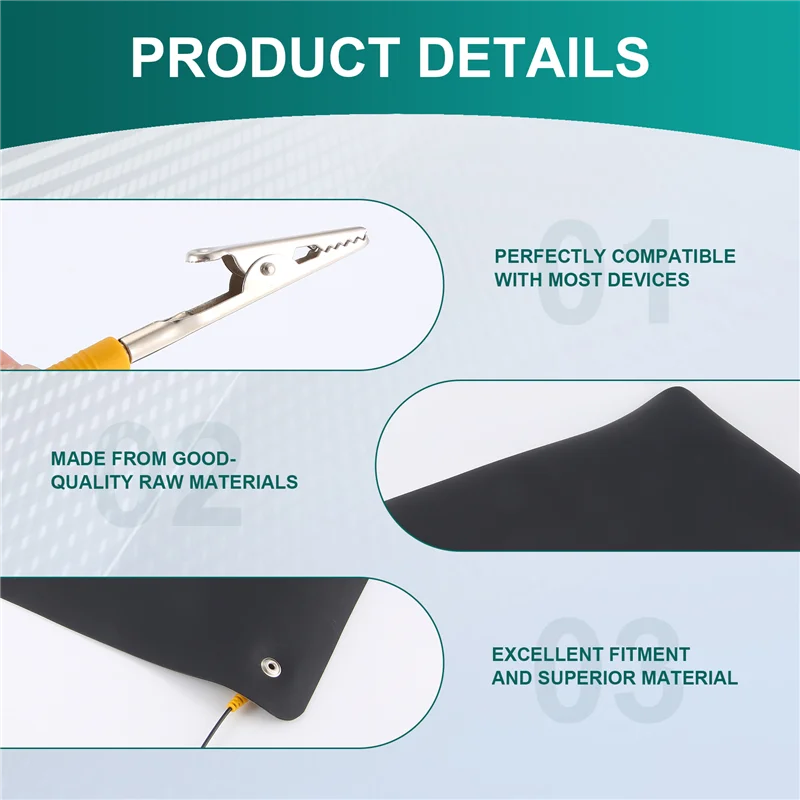 Anti-Static Mat+Ground Wire For Mobile Computer Repair Antistatic Blanket,ESD Mat