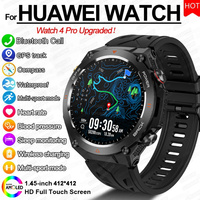 2024 New Outdoor Military GPS Smart Watch Men AMOLED HD Screen Heart Rate Blood Pressure Bluetooth Call Waterproof Smartwatches