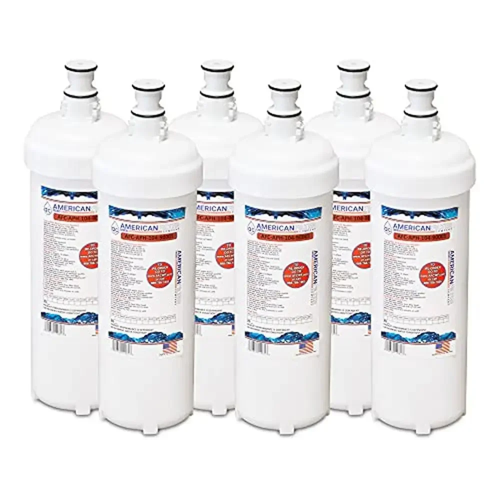 6 Pack AFC Compatible Water Filter Model # AFC-APH-104-9000S Premium Quality Coconut Carbon Blocks USA Sourced Eco-Friendly