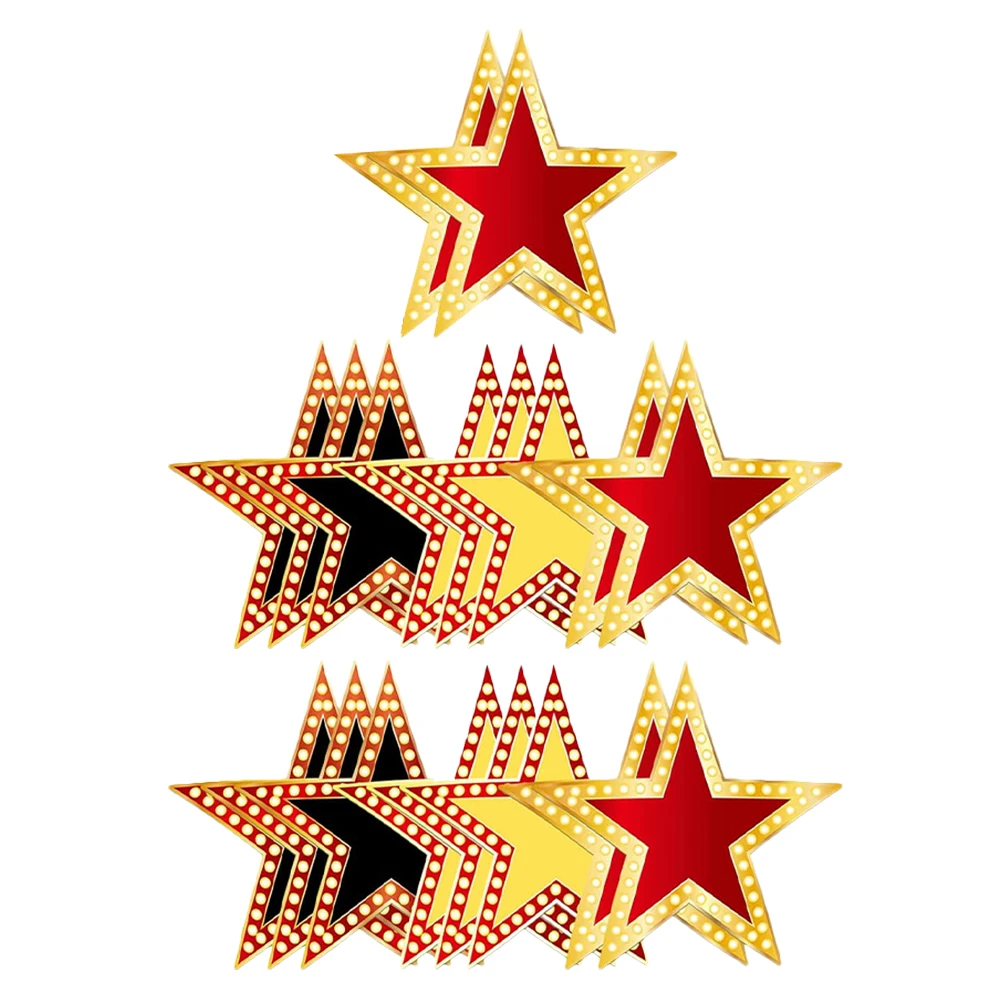 

Star Cardboards Red Carpet Movie Night Cutouts Bulletin Board Decorations Thickened Coated Paper Signature Board Party