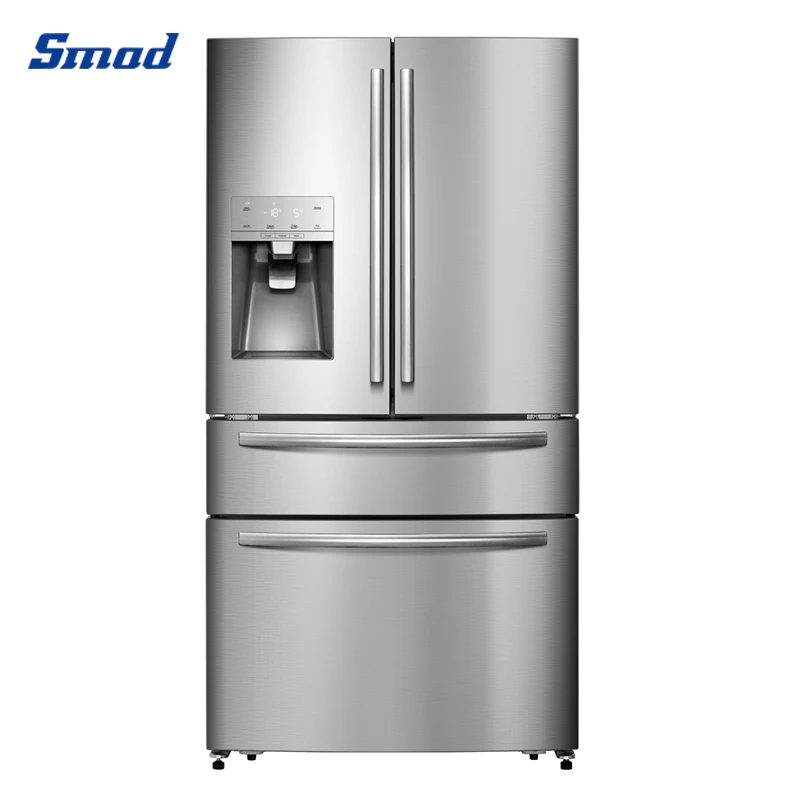 

Home Stainless Steel No Frost French Door Refrigerator With Ice Maker