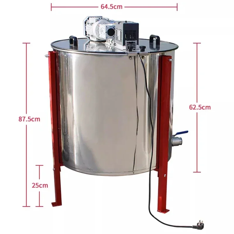 220V 110V Electric 12 Frames 24 Frames Auto Reverse Reversible Honeycomb Honey Extractor Beekeeping Equipment