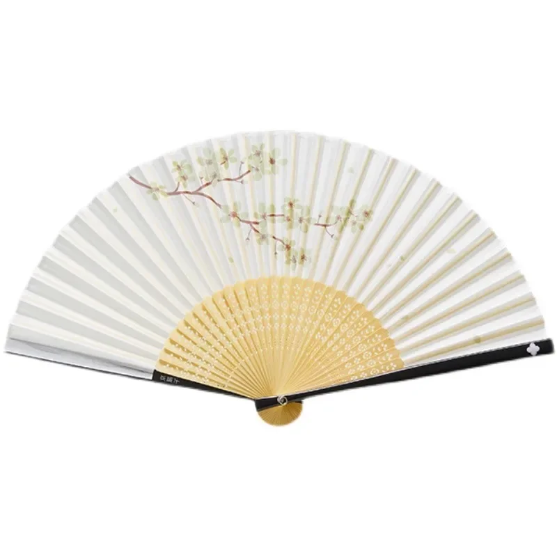 

Antique women's ancient clothing, Hanfu accessories with gifts, handmade folding fans, folding fans