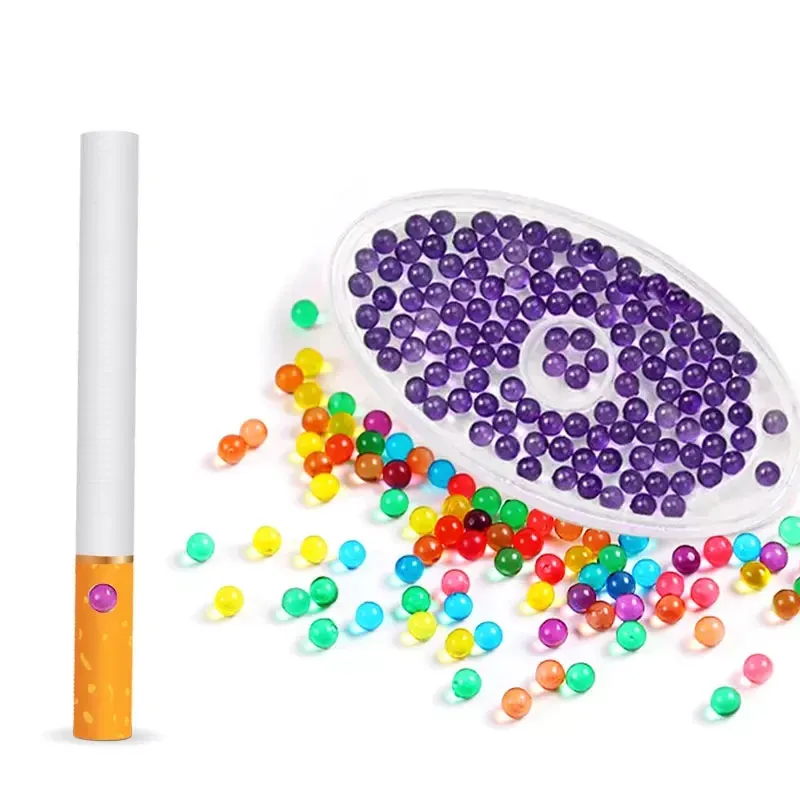100 Mixed Fruit Flavored Bursting Beads Menthol Capsules Cigarette Filter Tips Brush Balls For Smoking Droppers