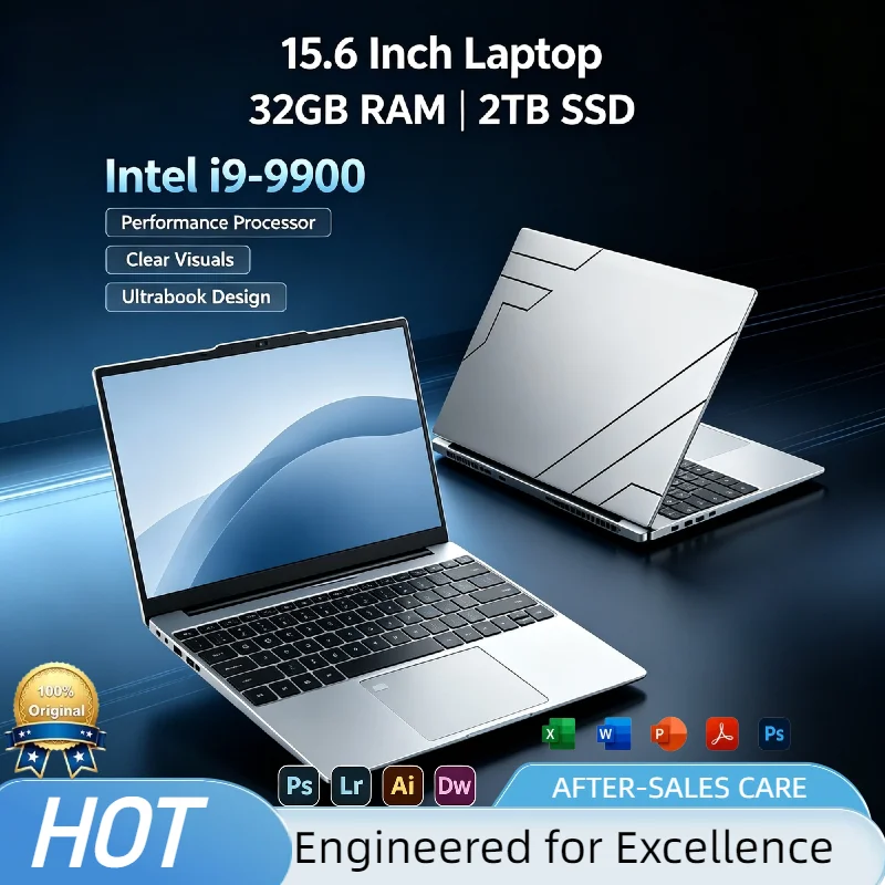 Intel Core i9-9900 Laptop 8C 16T 5.0GHz UHD 630 16GB RAM 2TB SSD High Performance Gaming Notebook Mobile Workstation Prime