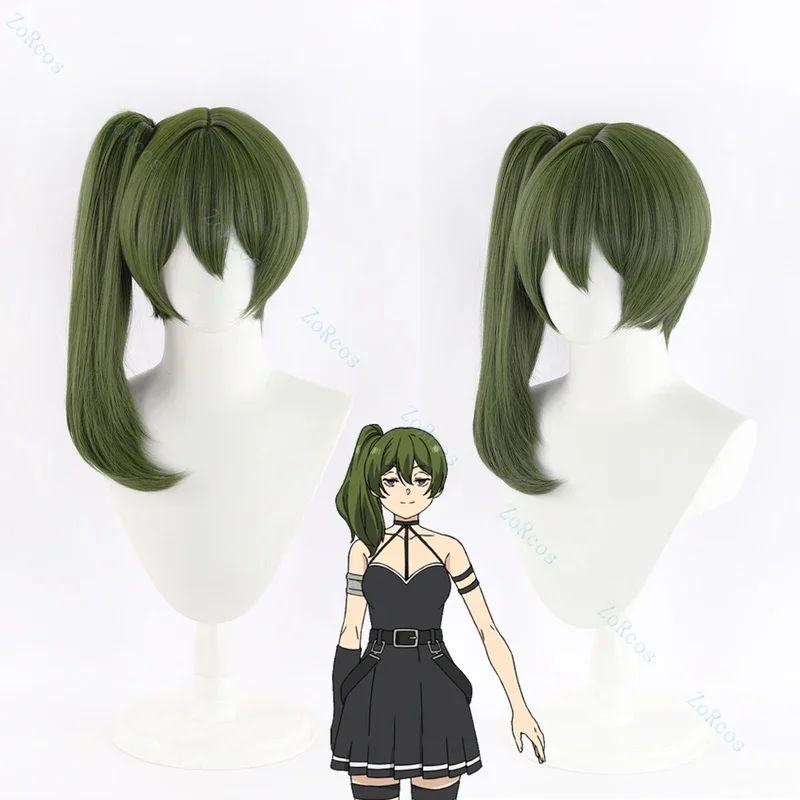 Ubel Wig Anime Frieren: Beyond Journey's End Cosplay Wig Ubel Cosplay Women Cute Dark Green Hair Free Wig Cap