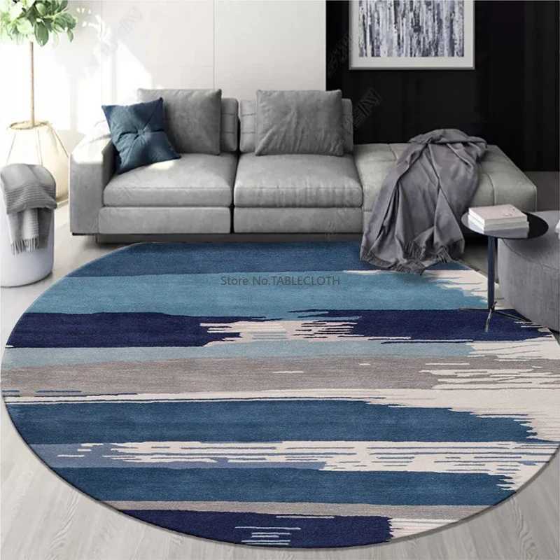 Nordic Round Carpet Living Room Coffee Table Ins Carpet Bedroom Bedside Book Room Hanging Basket Computer Chair Floor Mat