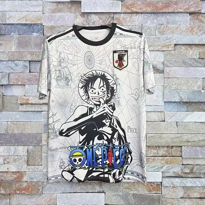 2026 Summer One Piece Luffy Retro Cosplay T-shirt Men's Oversized 3D Printed Short-sleeved Family Unisex Children's Sports Shirt