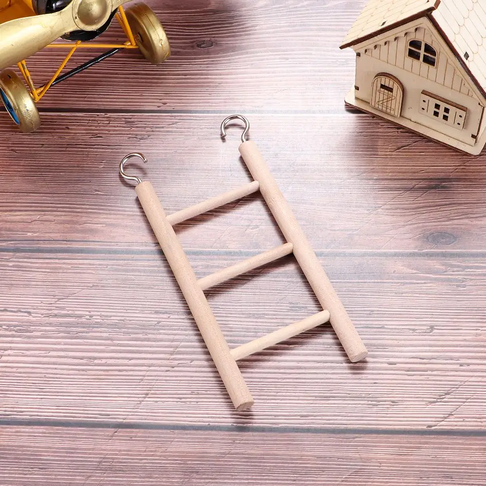 New Wooden Ladder Swing Scratcher Climbing Ladder Hamsters Parrot Toys Pet Supplies