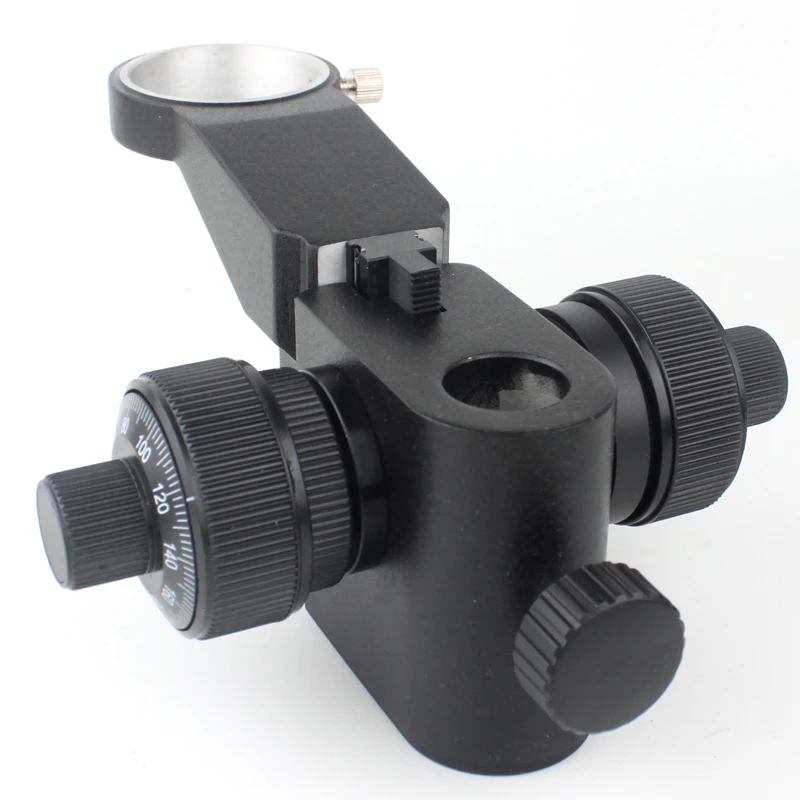 25mm /50mm Accurate Metal Stereo Adjustment Coaxial Coarse Fine Focus Arm Microscope Head Holder Ring Pillar Arbor Stand