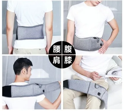 Mobile charging waist belt Warm and hot compress for lumbar disc strain Moxibustion salt pack electric heating waist protection