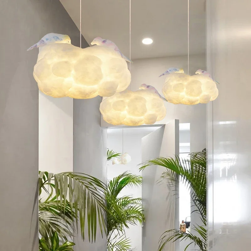 Imagem -04 - Original Cloud Led Pendant Lights Sala de Estar Quarto de Crianças Decoração de Iluminação Lustre Interior Hotel Luzes Penduradas Luminária