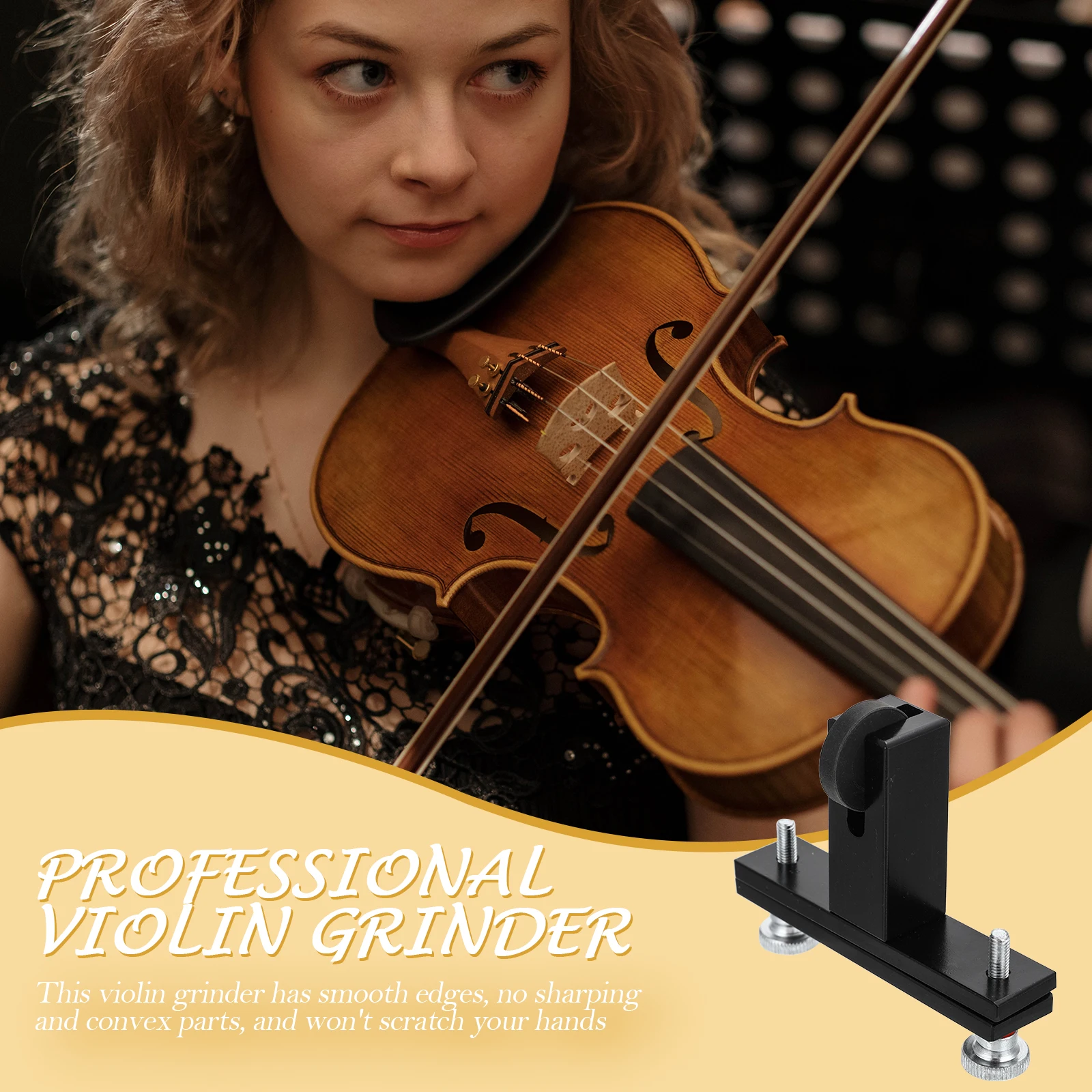 

Violin Grinder Luthier Tools Supply Accessories Repair Kit Grinding for Redressal Install