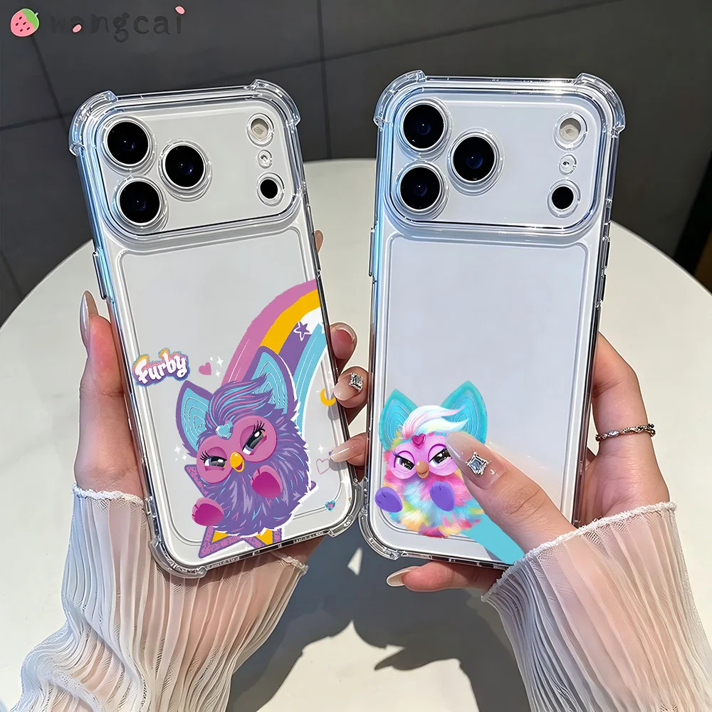 HOT Cartoon Furbys Phone Case For Samsung Galaxy S26 S25 S24 S23 S22 S21 S20 Edge FE Ultra Plus 4G 5G Anti Fall Clear TPU Cover