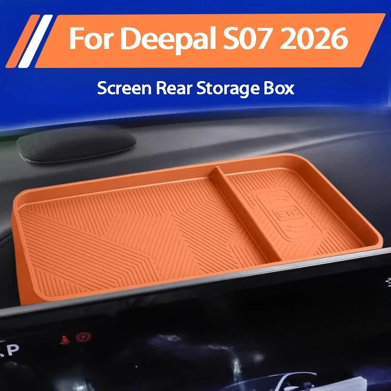 For Changan Deepal S7 S07 2026 Behind Screen Storage Box ETC Box Central Control Organizer Tissue Box