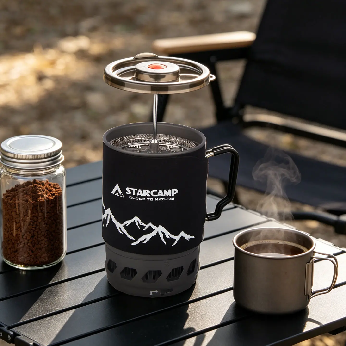 starcamp-900ml-jet-fastboil-camping-cooking-system-gas-stove-coffee-pot-outdoor-gas-burner