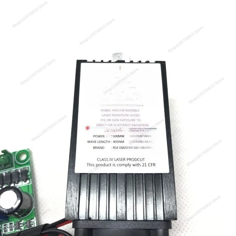 For500MW laser module engraving 405nm laser tube blue-violet laser engraving machine accessories 12V