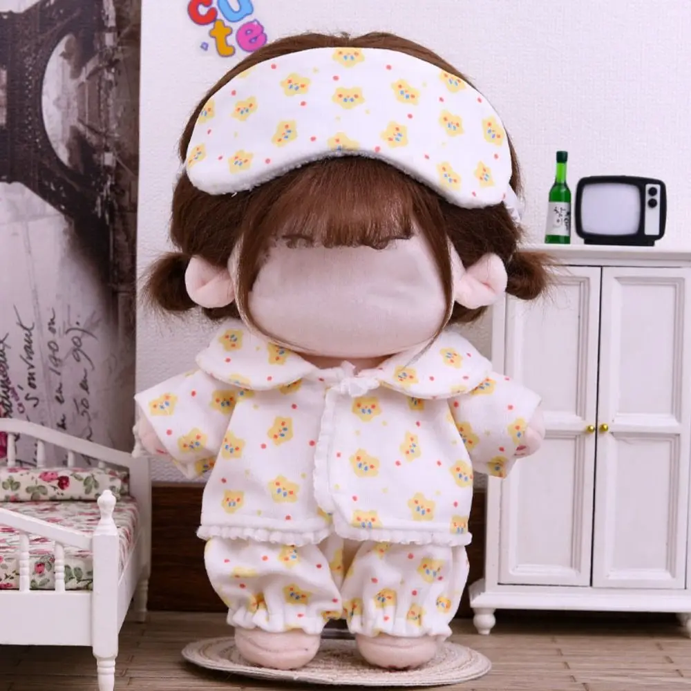 20cm Doll Clothes Shirt Shorts Patch Doll Accessories Doll Pajamas Suit Replacement Outfit Changing Dress Game