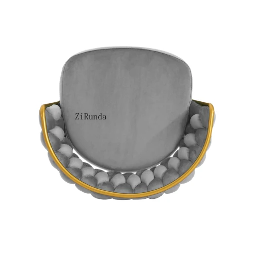 高級ヨーロピアンチェア ゴールド ノルディック ベルベット生地 ホームバー ホテルシート