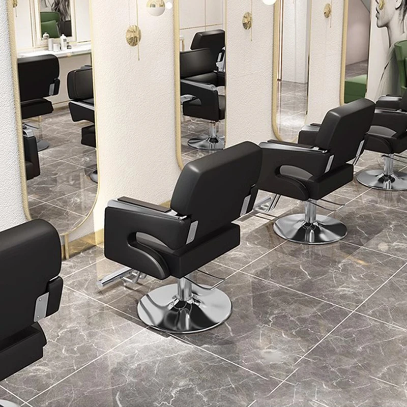 Kursi salon gaya rambut profesional kursi berlengan bangku tukang cukur furnitur kecantikan Barbershop Pilla barbarbarbilia artis rias