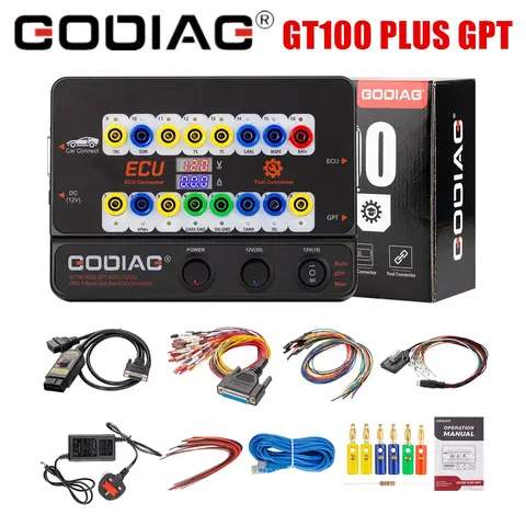 GODIAG GT100 PLUS GPT GT100+ ENET DOIP 24V-12V AUTO TOOLS OBD II Break Out Box ECU Connector