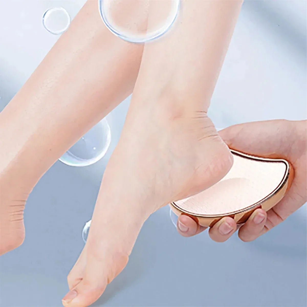 Nano glass foot grinder to remove dead skin calluses foot plate file to heel scraping sole skin pedicure grinding stone image 2