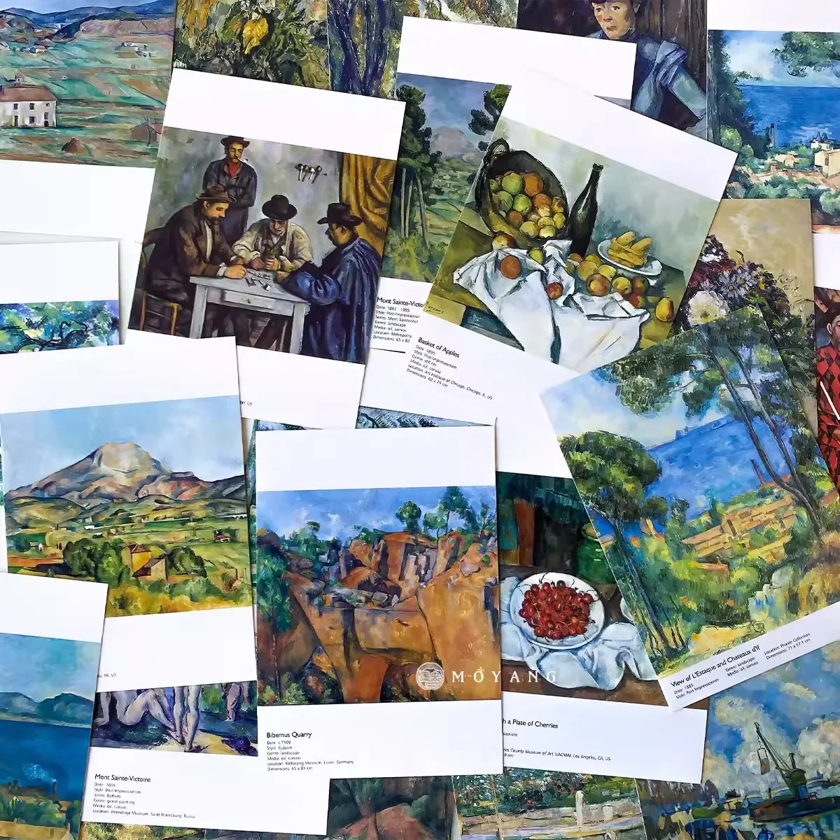 30PCS Paul Cezanne Painting Series Postcard Set - INS Style Greeting Cards DIY Journal Decoration Student Gift Stationery