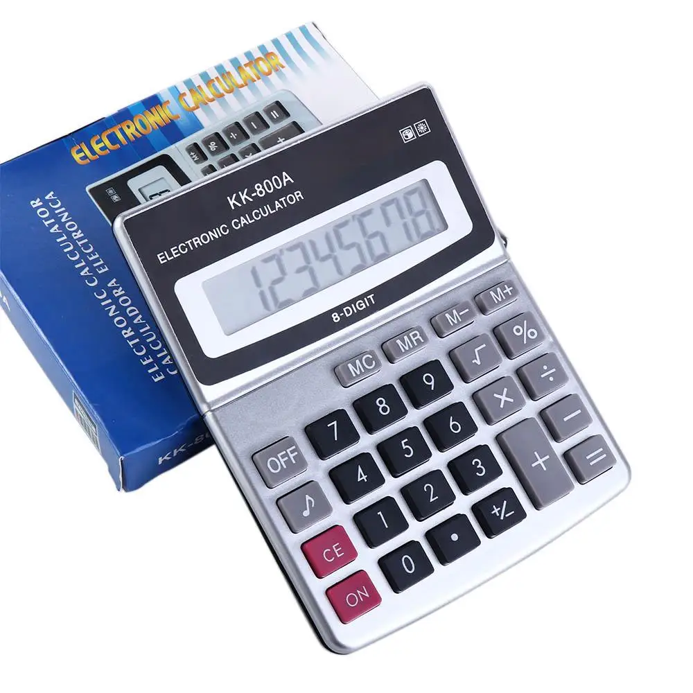 Screen Arithmetic KK-800A 8 Digits Display Office Supplies Electronic Calculator Calculating Machine Calculator Calculadora