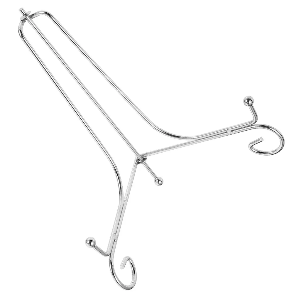 

Wrought Iron Disc Holder Plate Display Stand Solid Construction Stable Home Shopping Mall Counter Showcase Glass Cabinet
