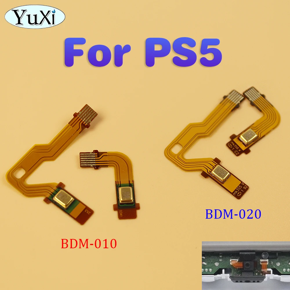 

1Pair Microphone Flex Ribbon Cable For PS5 BDM-020 010 Handle Inner Mic Cable For PlayStation 5 V2 V1 Gamepad Controller Repair