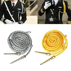 185cm Aiguillette Shoulder CordTraditional Braided Shoulder Badge for Uniform Cosplay Costumes Accessories