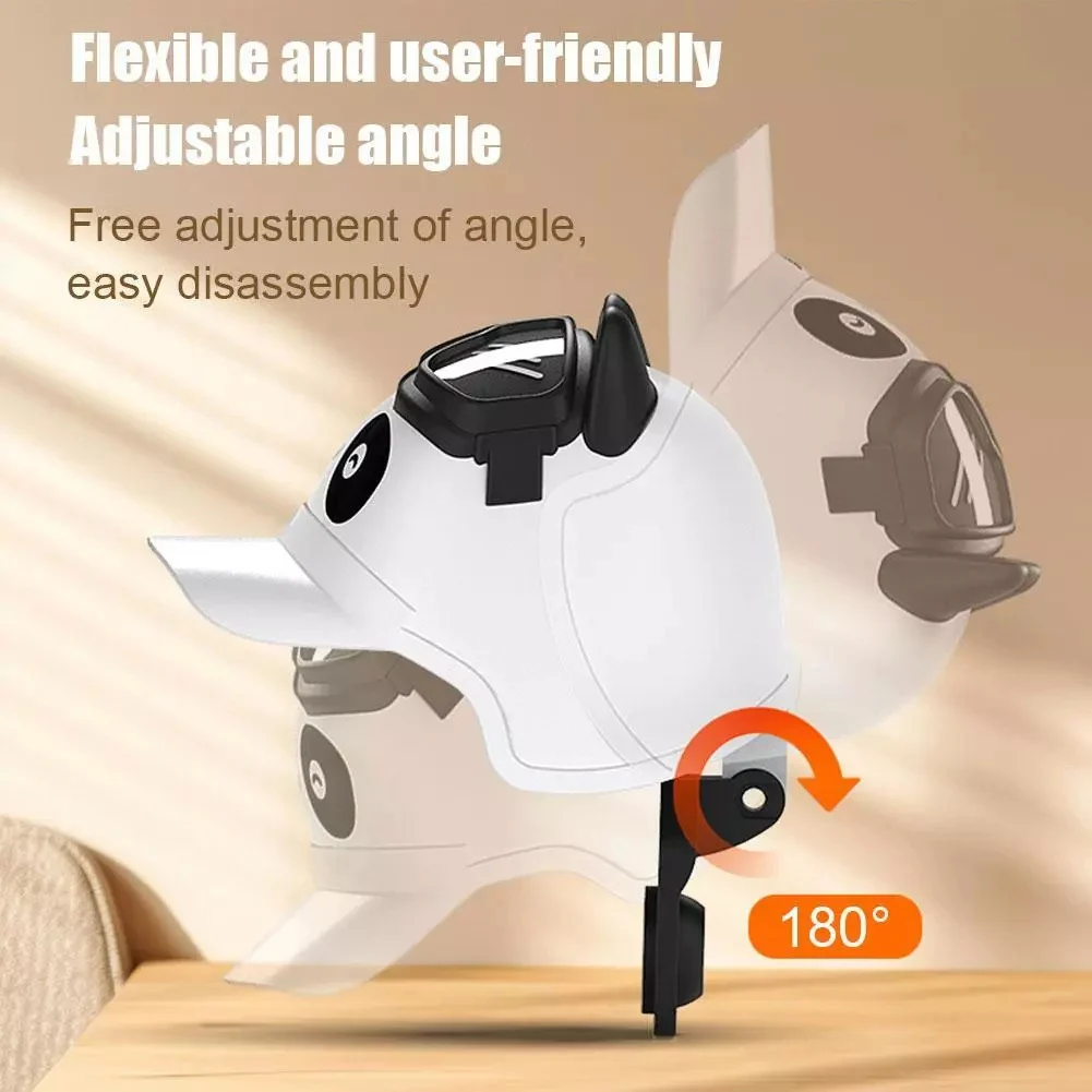 Cartoon Small Helmet Rider Motorcycle Electric Bike Bicycle Mobile Phone Holder Waterproof Sunshade Fixed Frame